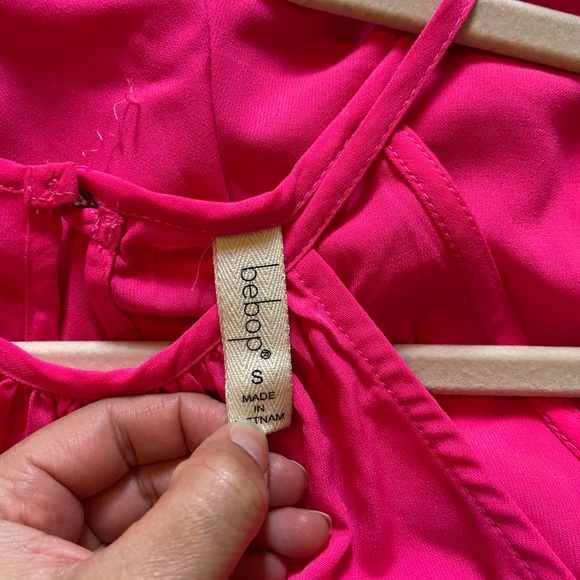 Halter Hot Pink Romper - Picture 4 of 4